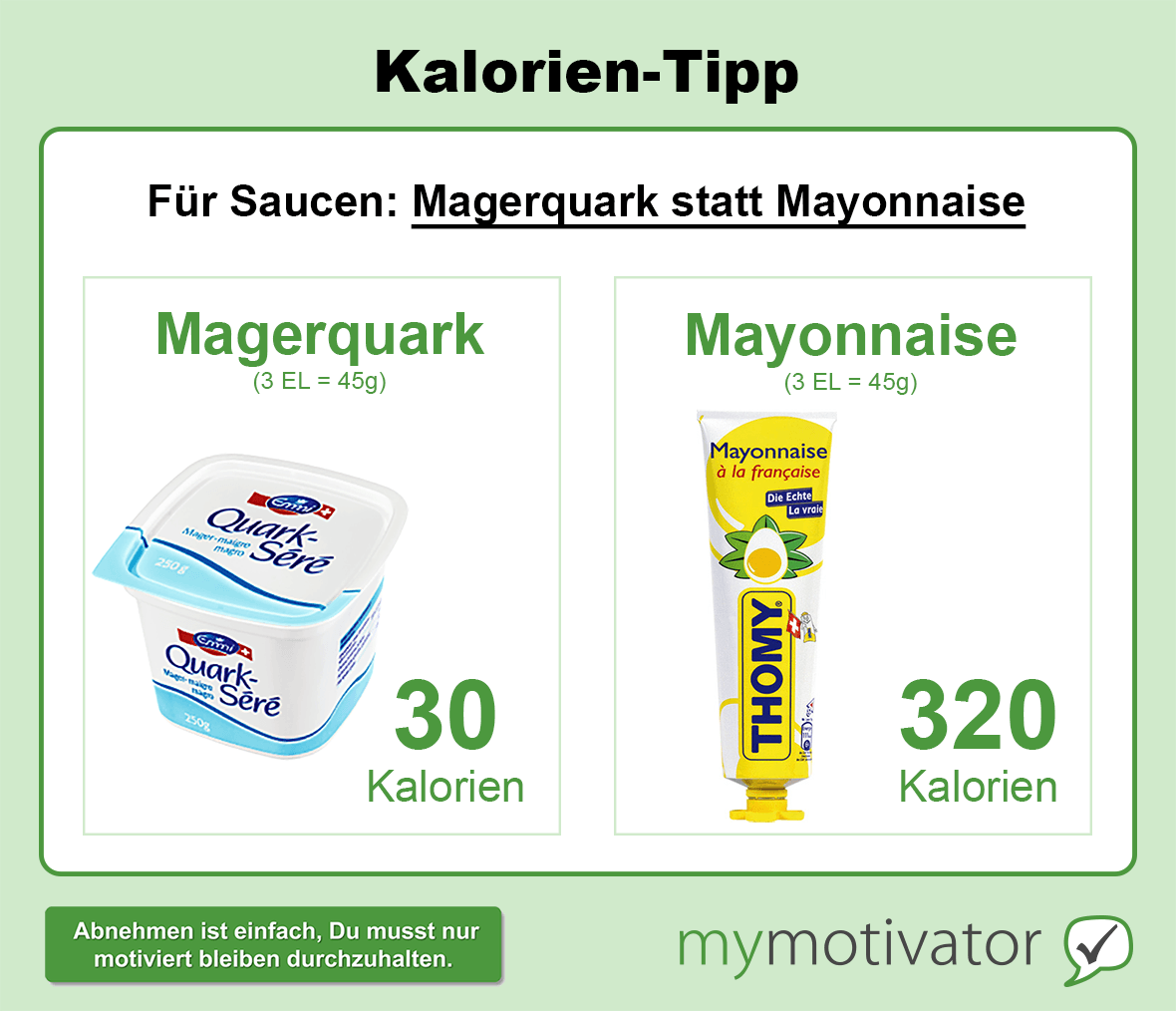 Für Saucen: Magerquark statt Mayonnaise